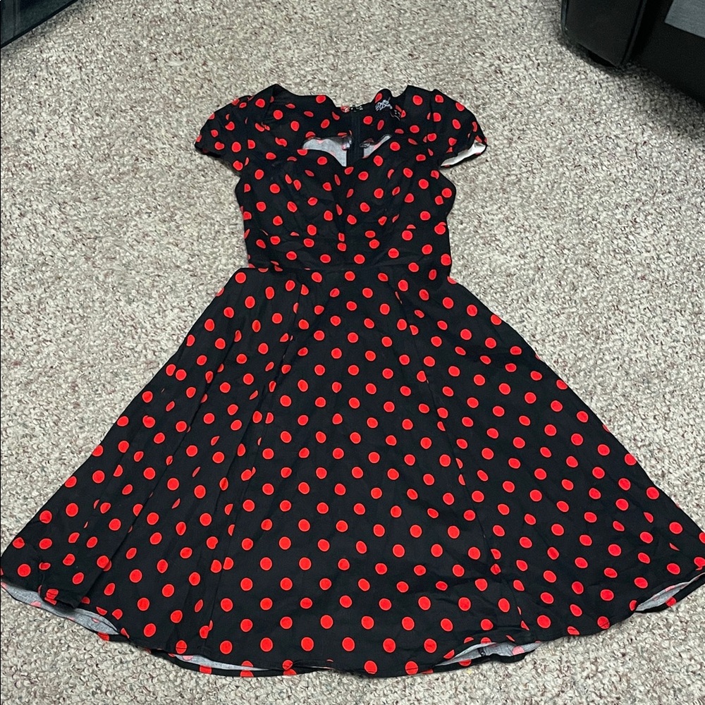 Dolly and dotty vintage look Red Polka Dot Dress